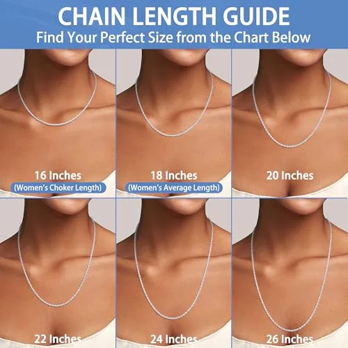 2mm Sterling Silver Rope Chain 18 in, Style JP-DPTFD, view 3