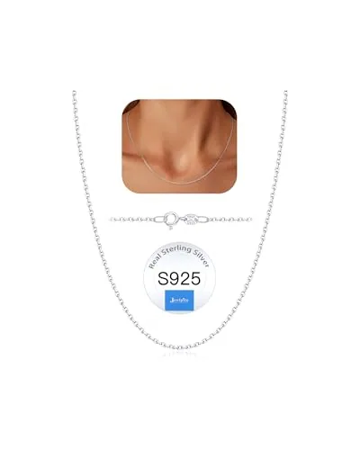 1.2mm Sterling Silver Chain Necklace 14 in