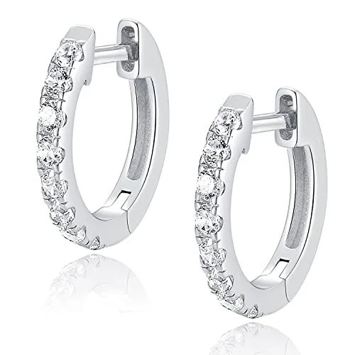 20mm Sterling Silver Huggie Earrings