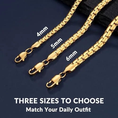 4mm Chain Necklace 20 in, view 3