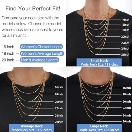 1.3mm 14K Gold Plated Chain Necklace 18 in, view 2