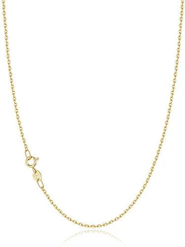 1.2mm 18K Gold over Sterling Silver Cable Chain 22 in