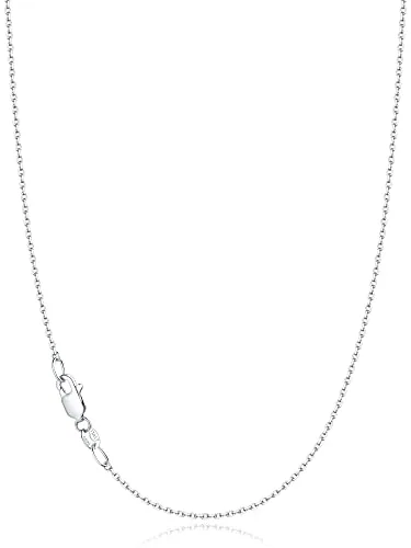1.1mm Sterling Silver Cable Chain 16 in, view 2