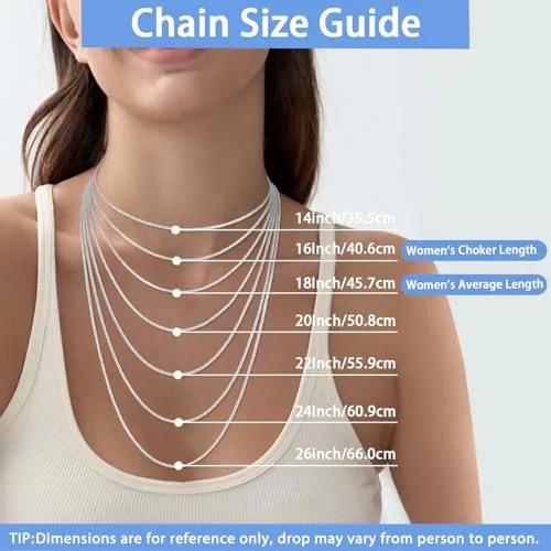 1.1mm Sterling Silver Box Chain 18 in, view 3