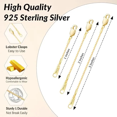 14K Gold Plated Box Chain 1 in, view 4