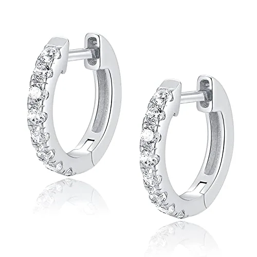 15mm Sterling Silver Huggie Earrings, Style JP-4JVKP