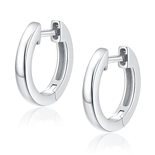 15mm Sterling Silver Hoop Earrings