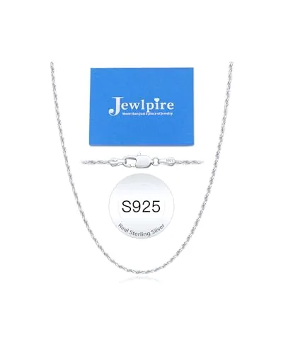 2mm Sterling Silver Rope Chain 20 in, Style JP-D2TPL